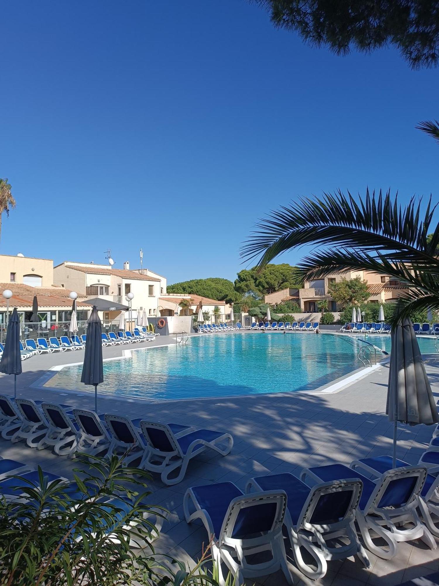 Studio Renove Dans Residence De Vacances Avec Grande Piscine Chauffee, Parking Et Terrasse Agde Exterior photo